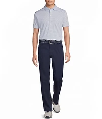 Cremieux Blue Label Performance Stretch Stripe Short Sleeve Polo