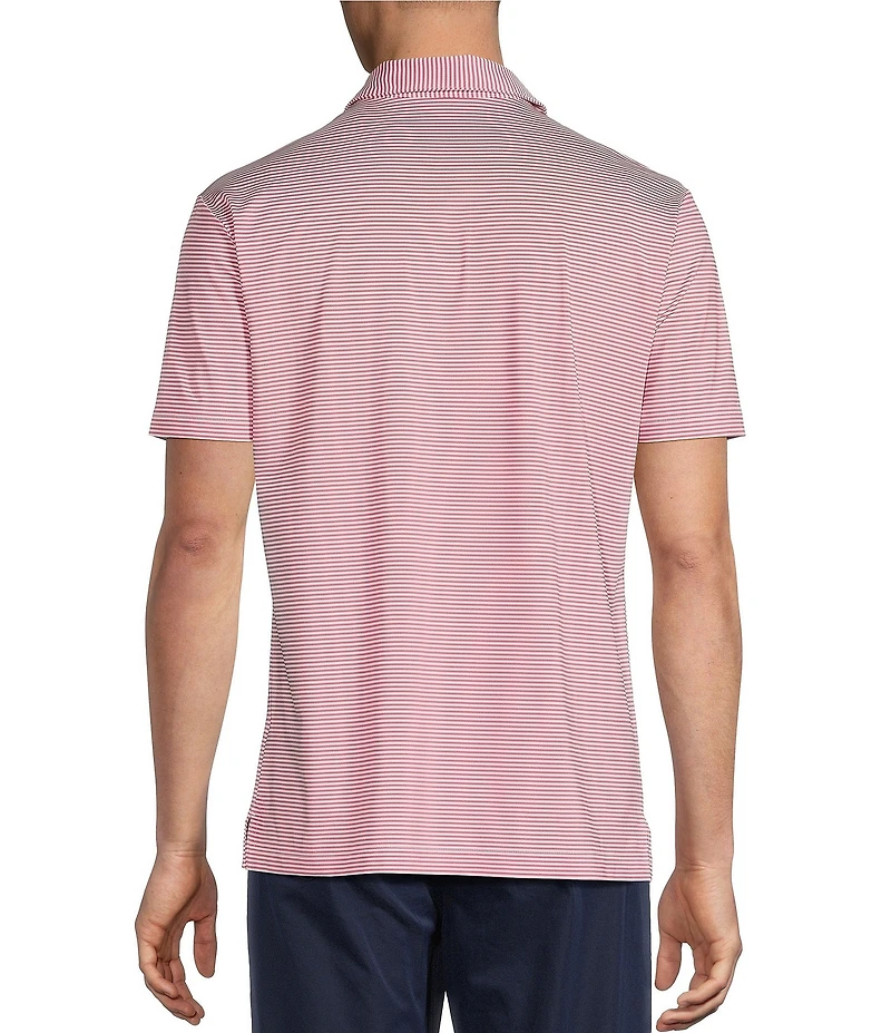 Cremieux Blue Label Performance Stretch Stripe Short Sleeve Polo