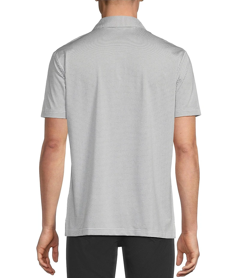 Cremieux Blue Label Performance Stretch Stripe Short Sleeve Polo