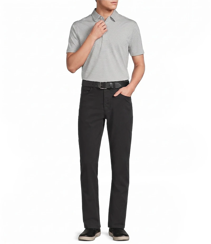 Cremieux Blue Label Performance Stretch Stripe Short Sleeve Polo