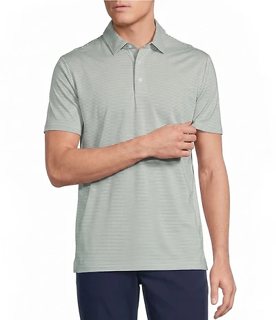 Cremieux Blue Label Performance Stretch Stripe Short Sleeve Polo