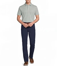 Cremieux Blue Label Performance Stretch Stripe Short Sleeve Polo