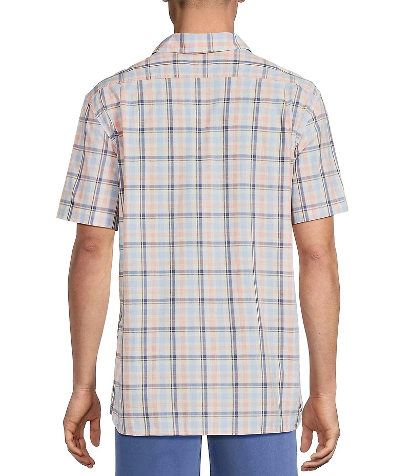 Cremieux Blue Label Short Sleeve Spread Plaid Woven Shirt