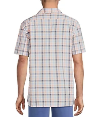 Cremieux Blue Label Short Sleeve Spread Plaid Woven Shirt