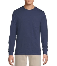 Cremieux Blue Label Slim Fit Pocket Crew Neck Long Sleeve T-Shirt