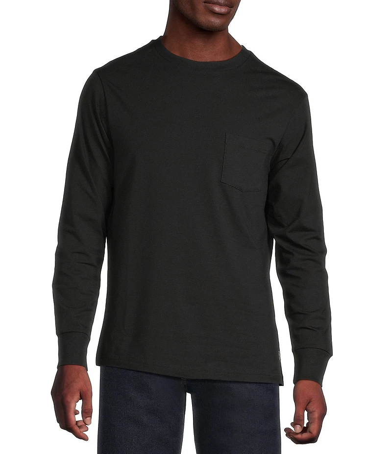 Cremieux Blue Label Slim Fit Pocket Crew Neck Long Sleeve T-Shirt
