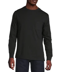 Cremieux Blue Label Slim Fit Pocket Crew Neck Long Sleeve T-Shirt