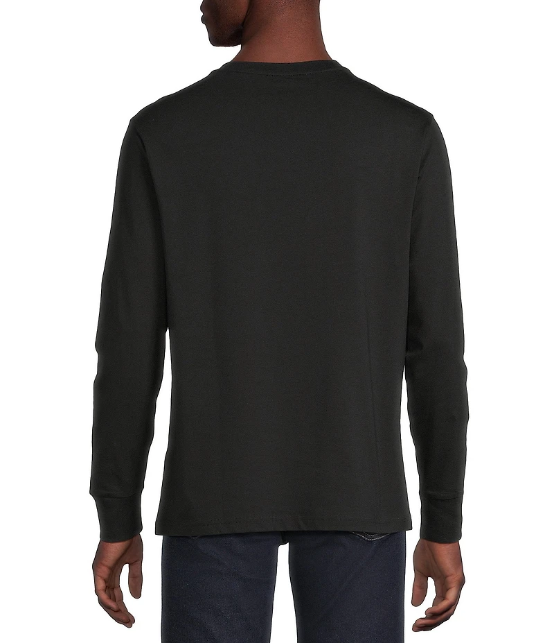 Cremieux Blue Label Slim Fit Pocket Crew Neck Long Sleeve T-Shirt