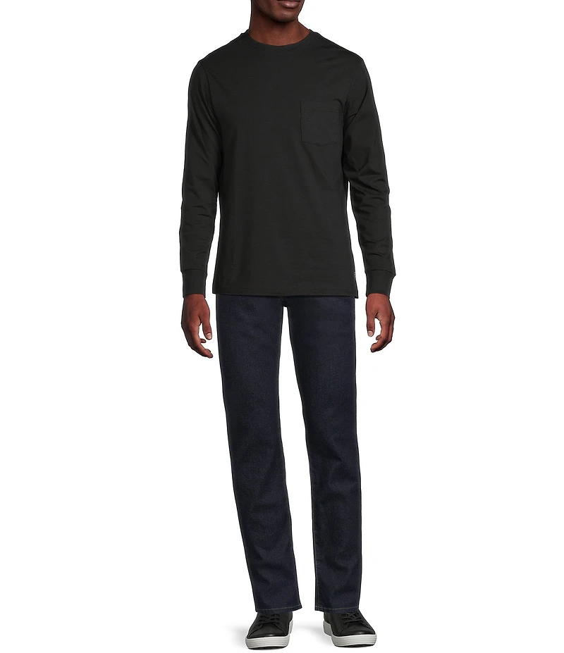 Cremieux Blue Label Slim Fit Pocket Crew Neck Long Sleeve T-Shirt
