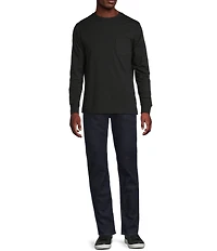 Cremieux Blue Label Slim Fit Pocket Crew Neck Long Sleeve T-Shirt