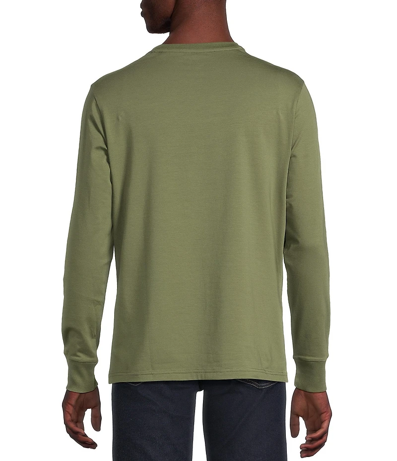 Cremieux Blue Label Slim Fit Pocket Crew Neck Long Sleeve T-Shirt