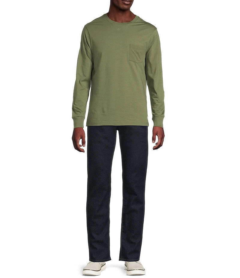 Cremieux Blue Label Slim Fit Pocket Crew Neck Long Sleeve T-Shirt