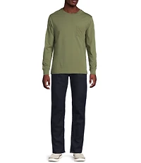 Cremieux Blue Label Slim Fit Pocket Crew Neck Long Sleeve T-Shirt
