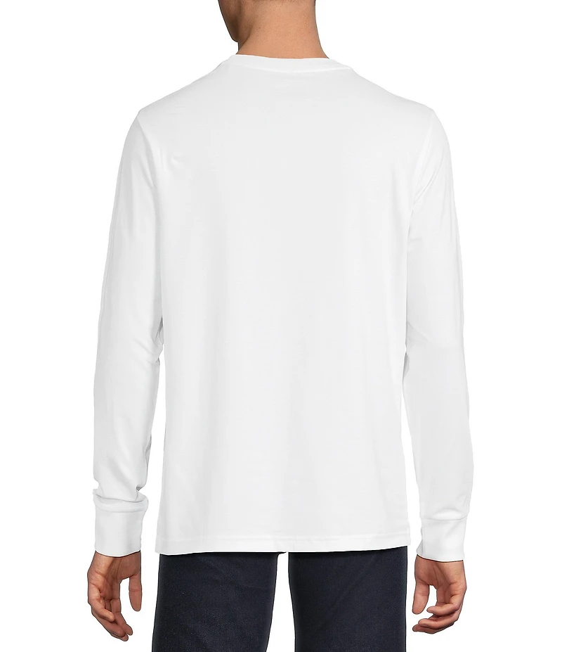Cremieux Blue Label Slim Fit Pocket Crew Neck Long Sleeve T-Shirt