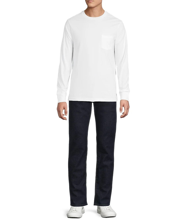 Cremieux Blue Label Slim Fit Pocket Crew Neck Long Sleeve T-Shirt
