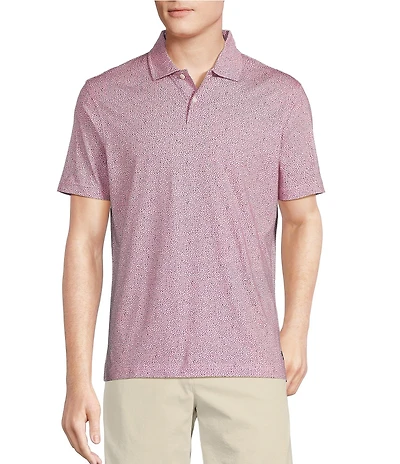 Cremieux Blue Label Slim Fit Stretch Abstract Print Polo Shirt