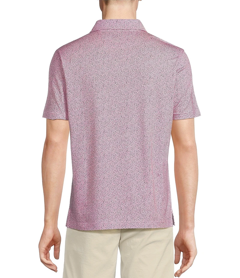 Cremieux Blue Label Slim Fit Stretch Abstract Print Polo Shirt