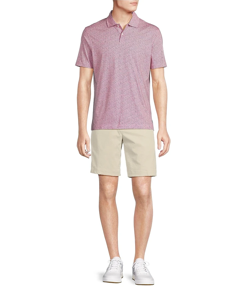 Cremieux Blue Label Slim Fit Stretch Abstract Print Polo Shirt