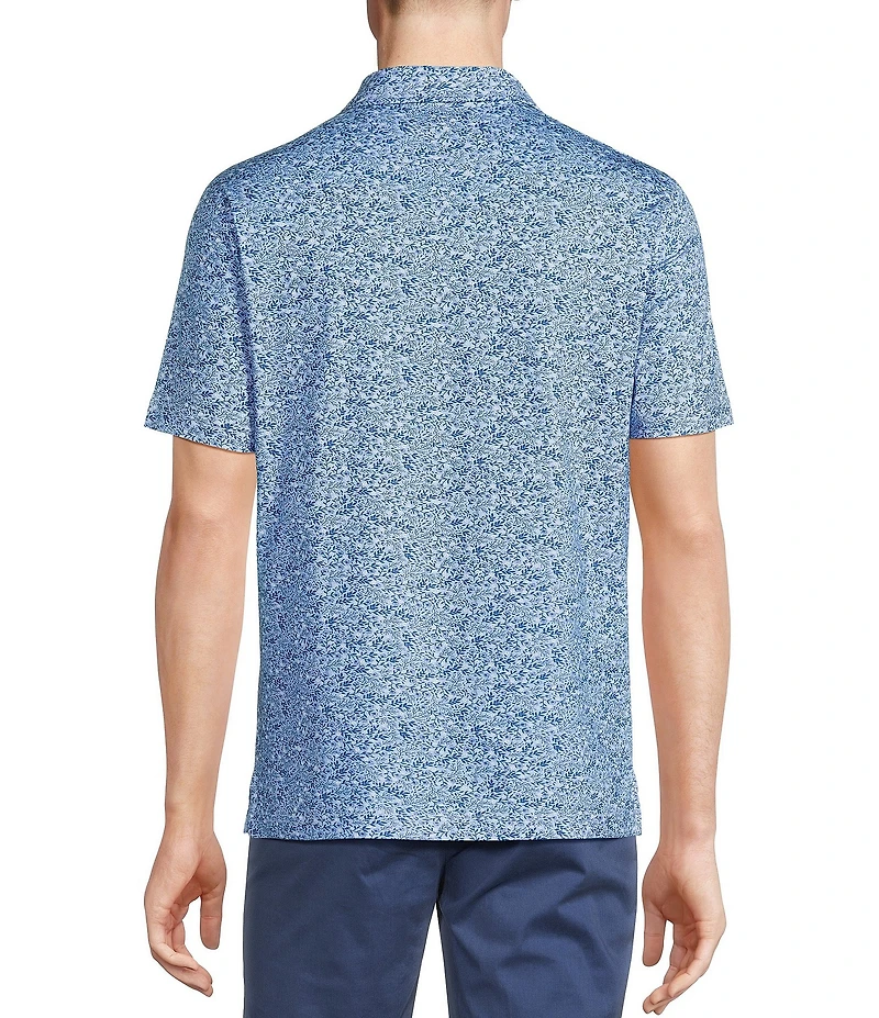 Cremieux Blue Label Slim Fit Stretch Floral Print Polo Shirt