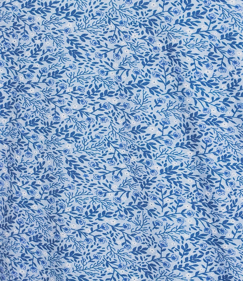 Cremieux Blue Label Slim Fit Stretch Floral Print Polo Shirt