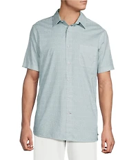 Cremieux Blue Label Slub Geo Short Sleeve Woven Shirt