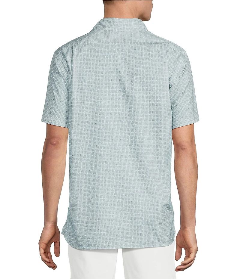 Cremieux Blue Label Slub Geo Short Sleeve Woven Shirt
