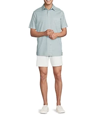 Cremieux Blue Label Slub Geo Short Sleeve Woven Shirt