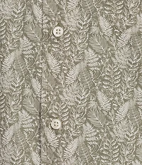 Cremieux Blue Label Slub Leaf Print Short Sleeve Woven Shirt