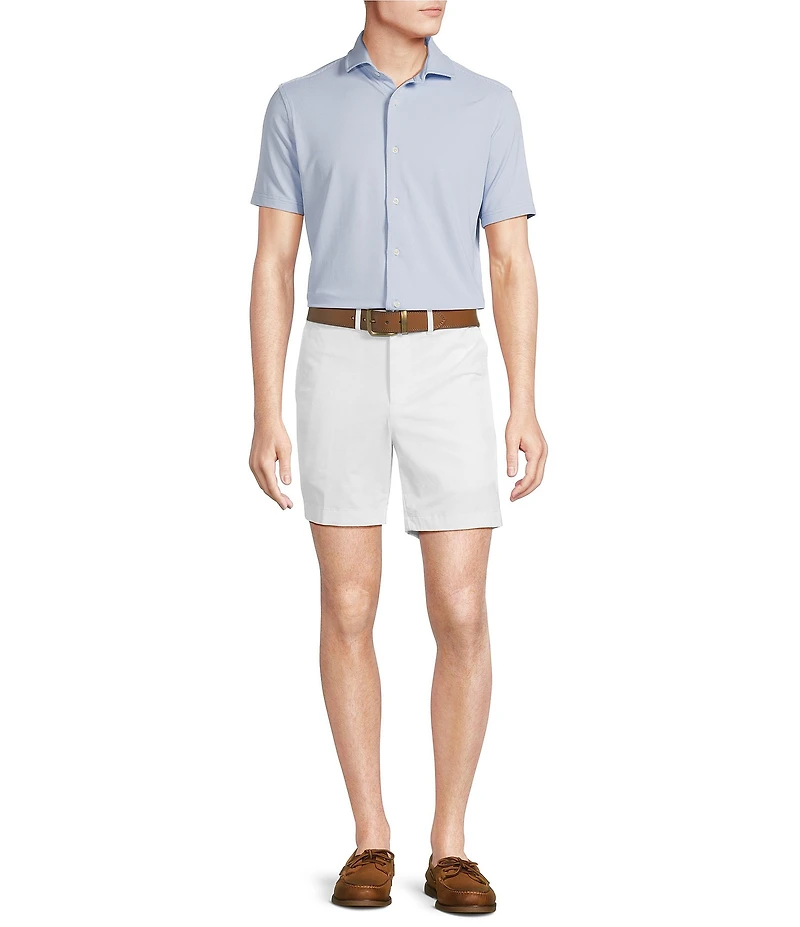 Cremieux Blue Label Soho Tailored Fit Flat Front Comfort Stretch 7#double; Inseam Shorts