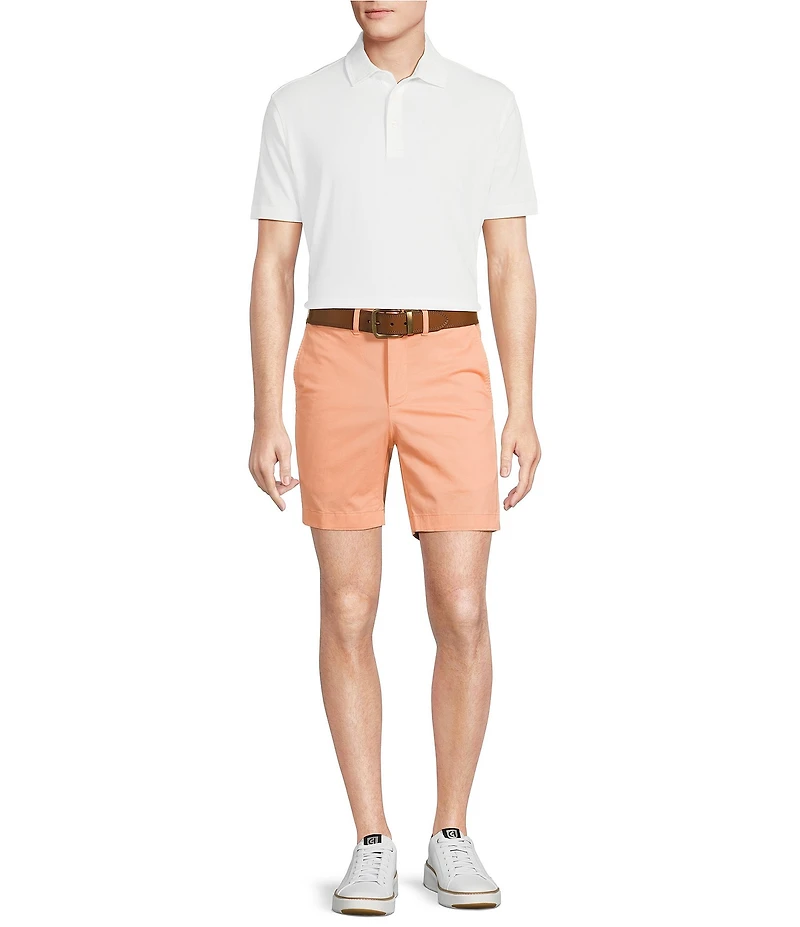 Cremieux Blue Label Soho Tailored Fit Flat Front Comfort Stretch 7#double; Inseam Shorts