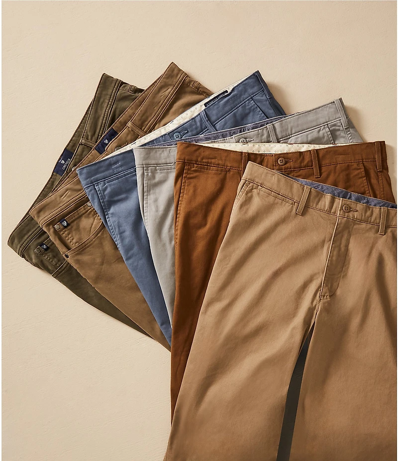 Cremieux Blue Label Soho Tailored-Fit Flat-Front Twill Comfort Stretch Pants
