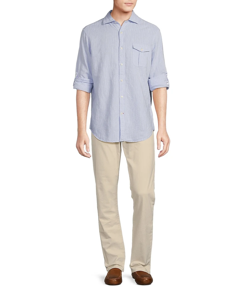 Cremieux Blue Label CMX 5-Pocket Tailored-Fit Sateen Stretch Pants