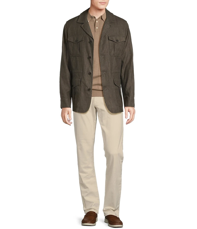 Cremieux Blue Label CMX 5-Pocket Tailored-Fit Sateen Stretch Pants