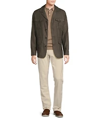Cremieux Blue Label CMX 5-Pocket Tailored-Fit Sateen Stretch Pants