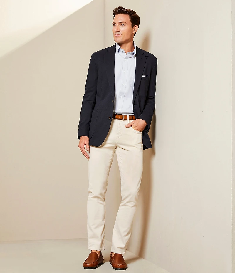 Cremieux Blue Label CMX 5-Pocket Tailored-Fit Sateen Stretch Pants