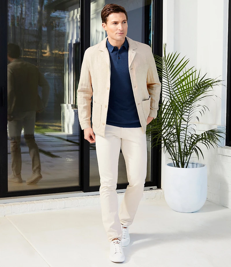 Cremieux Blue Label CMX 5-Pocket Tailored-Fit Sateen Stretch Pants