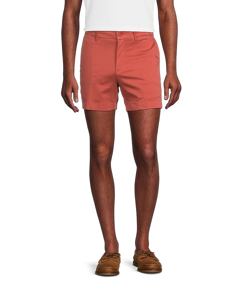 Cremieux Blue Label Soho Tailored Fit Garment-Dyed 6#double; Inseam Shorts