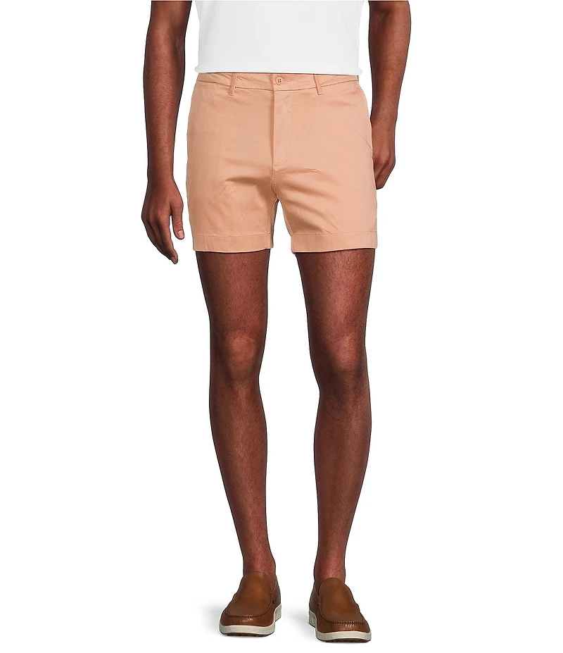 Cremieux Blue Label Soho Tailored Fit Garment-Dyed 6#double; Inseam Shorts