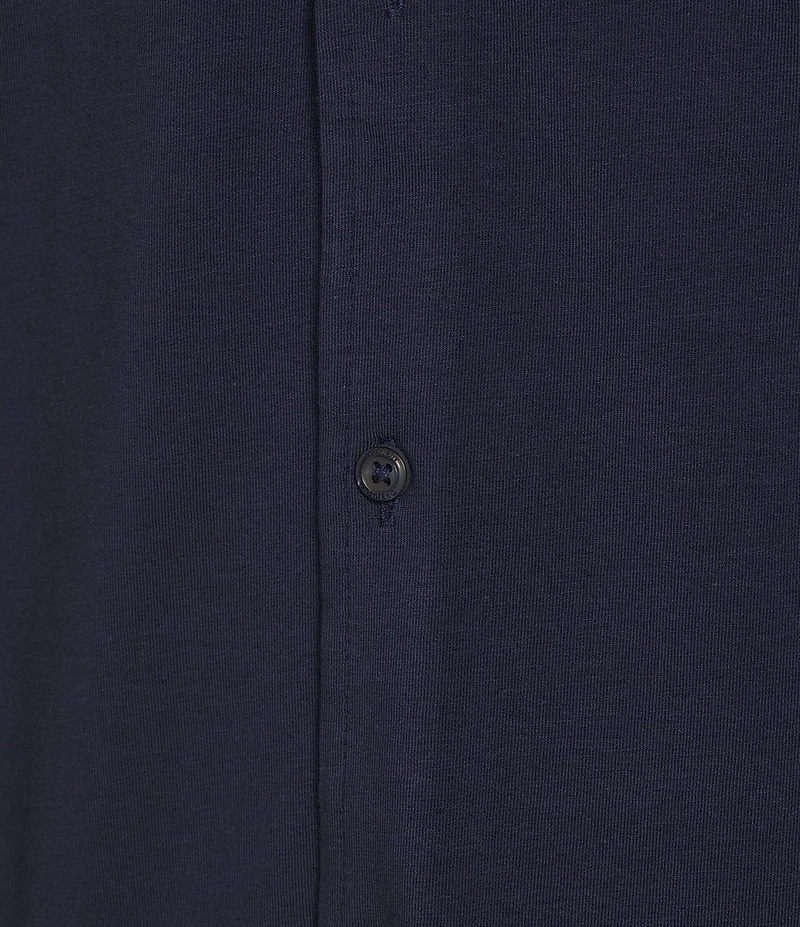 Cremieux Blue Label Solid Coat Front Short Sleeve Shirt