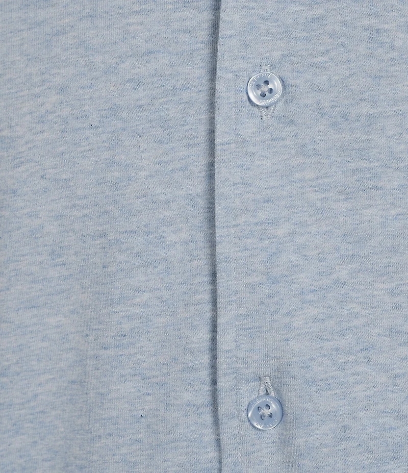 Cremieux Blue Label Solid Coat Front Short Sleeve Shirt