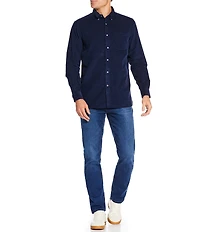 Cremieux Blue Label Solid Corduroy Long Sleeve Woven Shirt