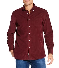Cremieux Blue Label Solid Corduroy Long Sleeve Woven Shirt
