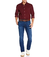 Cremieux Blue Label Solid Corduroy Long Sleeve Woven Shirt