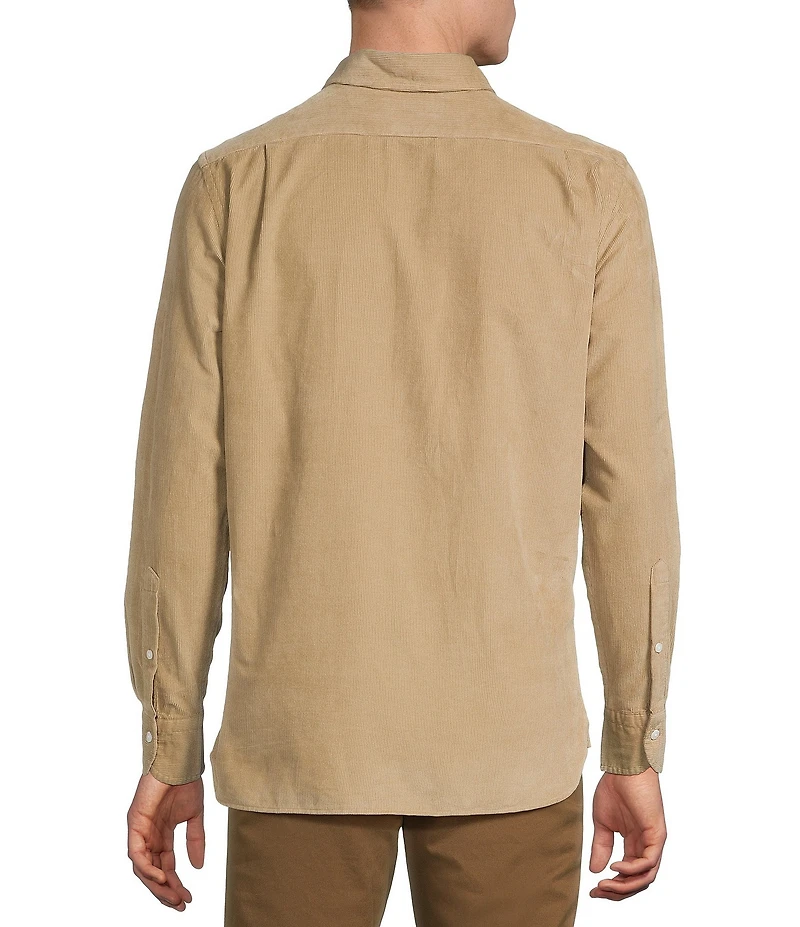 Cremieux Blue Label Solid Corduroy Long Sleeve Woven Shirt