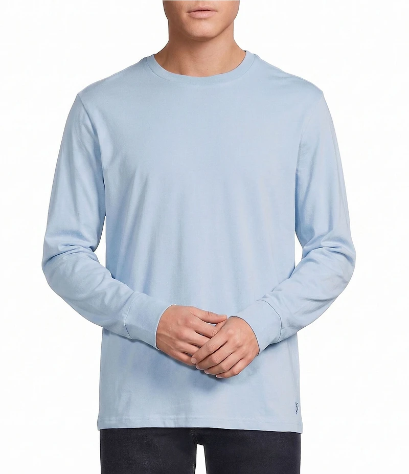 Cremieux Blue Label Solid Crew Long Sleeve T-Shirt