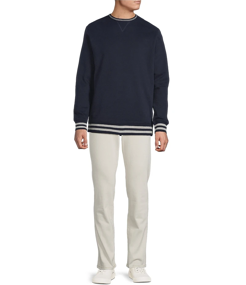 Cremieux Blue Label Solid Fleece Crewneck Sweatshirt
