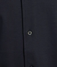 Cremieux Blue Label Solid Interlock Coat Front Knit Shirt