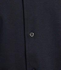 Cremieux Blue Label Solid Interlock Coat Front Knit Shirt