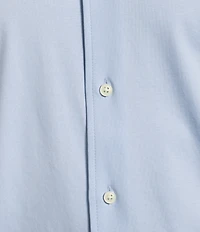 Cremieux Blue Label Solid Interlock Coat Front Knit Shirt