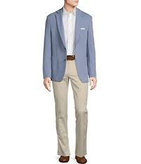 Cremieux Blue Label Solid Notch Lapel Knit Blazer